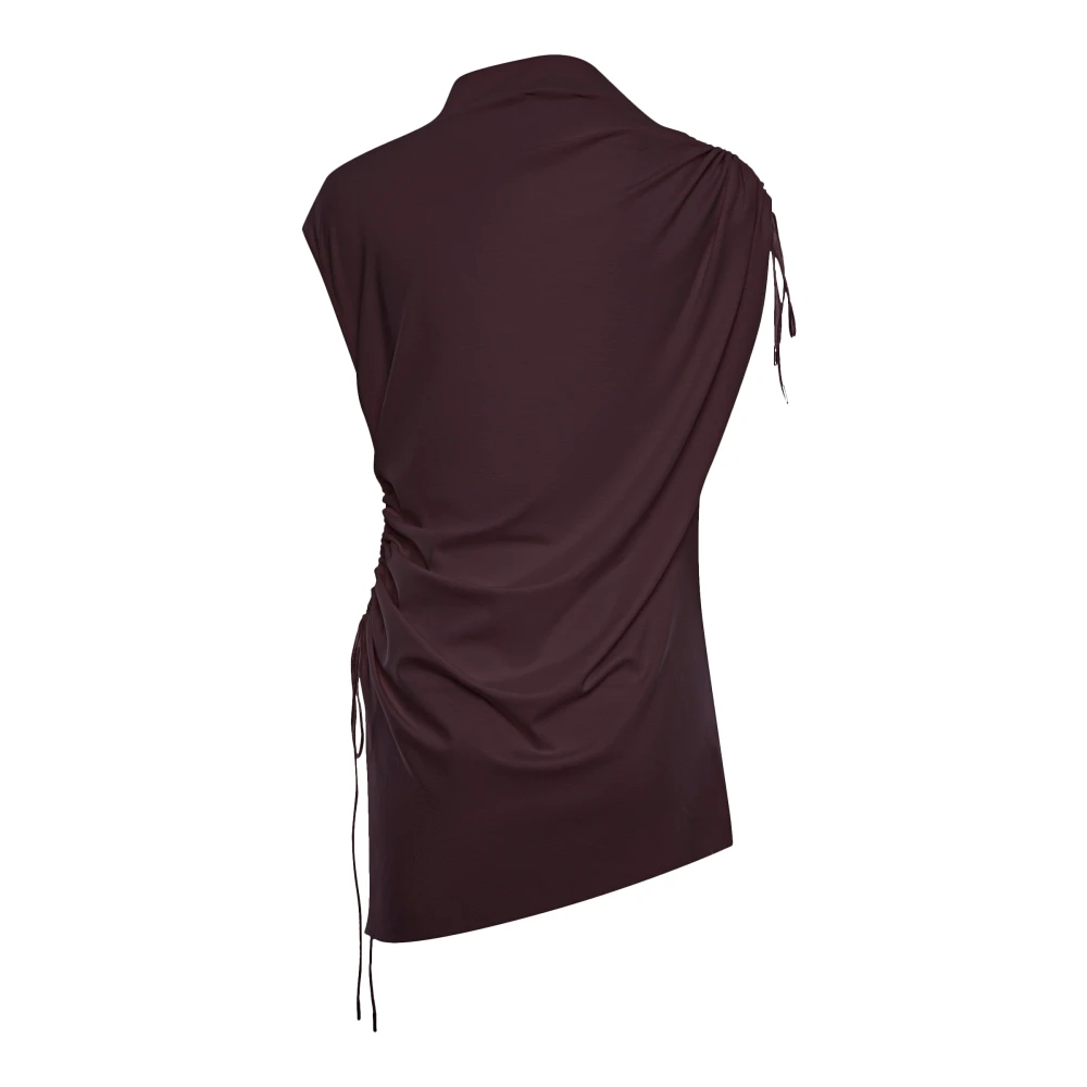 Топ Sorry I`am late (Цвет Баклажановый, Размер 44/S)