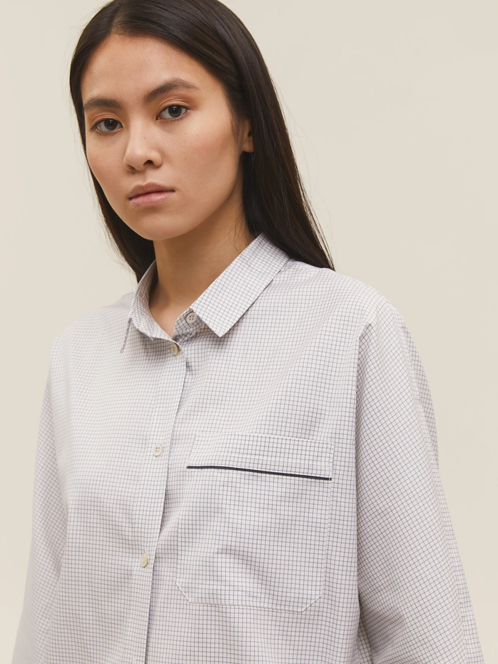 Костюм Atra (Цвет Светло-серый в клетку, Размер S, Состав 100% хлопок)