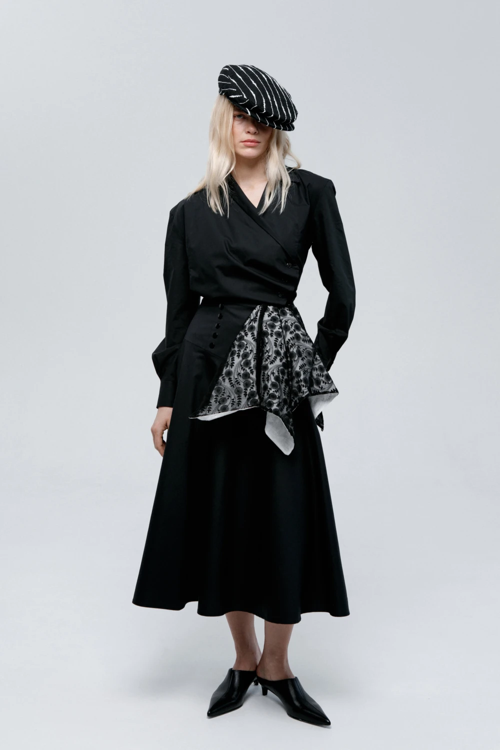 Блузка Base (Цвет Чёрный, Размер 44/S, Состав 100% Хлопок)