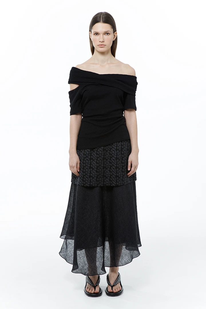 Топ Renaissance (Цвет Чёрный, Размер 44/S, Состав 100% хлопок)