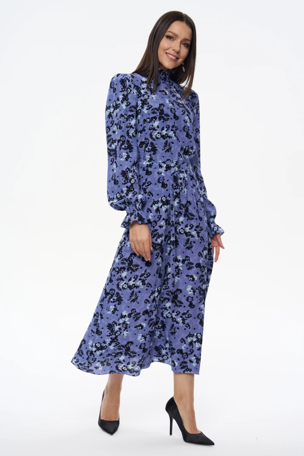 Платье Res (Цвет Цветочный принт, Размер 44/S, Состав 100% вискоза )