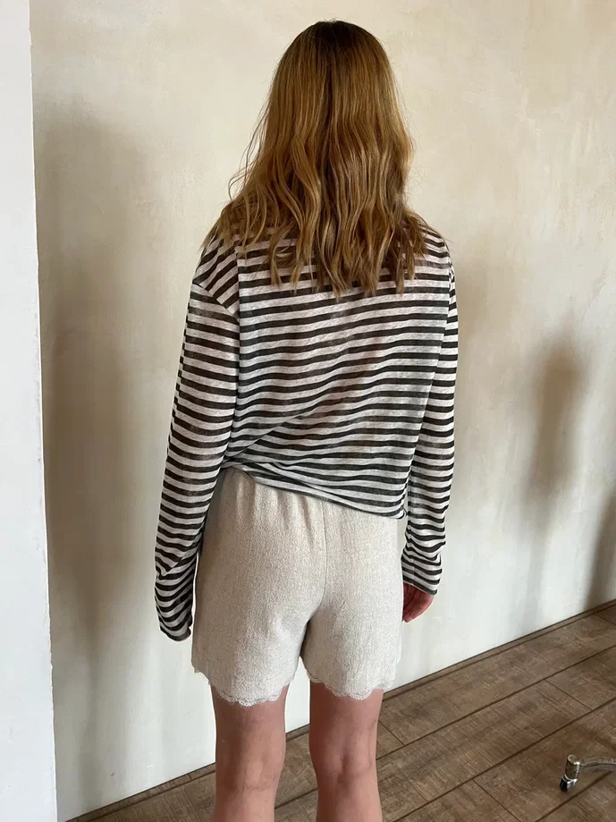 Шорты June (Цвет Натуральный, Размер 50/XL, Состав 70% вискоза, 30% лён)