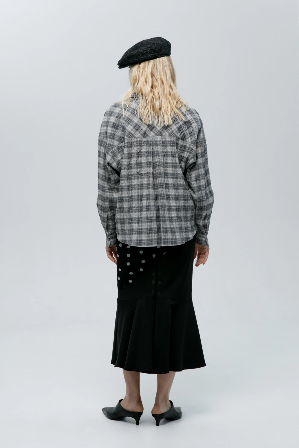 Рубашка Pelageya (Цвет Серый в полоску, Размер 44/S, Состав 100% вискоза)