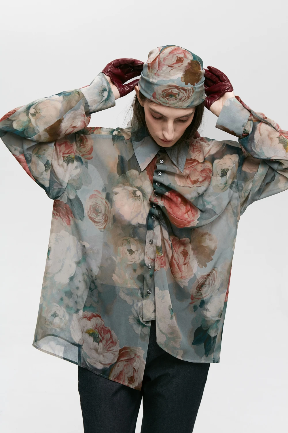 Рубашка VAL ( Цвет Винтажные розы )