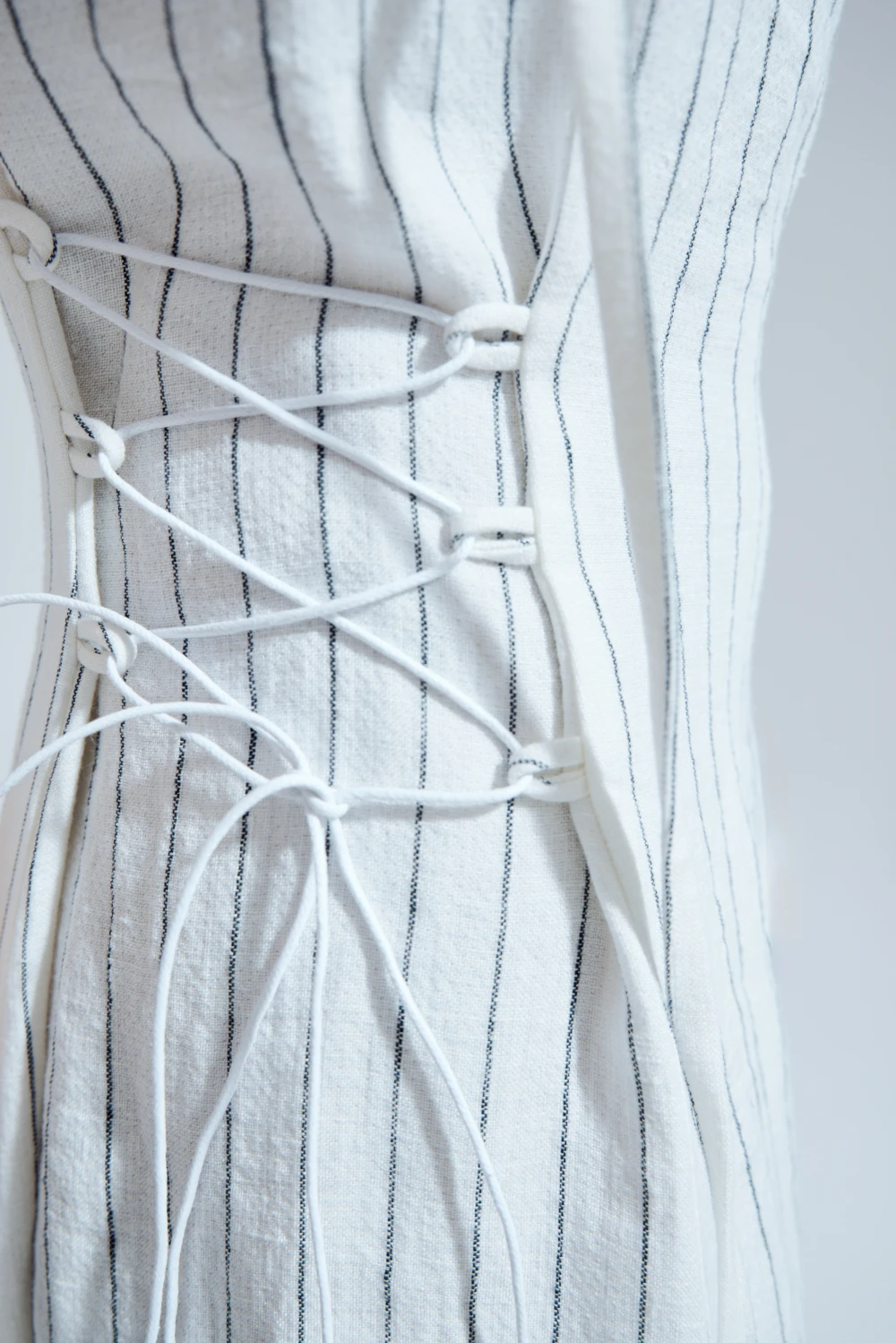 Платье Assol (Цвет Белый в чёрную полоску, Размер 44/S, Состав 100% хлопок)