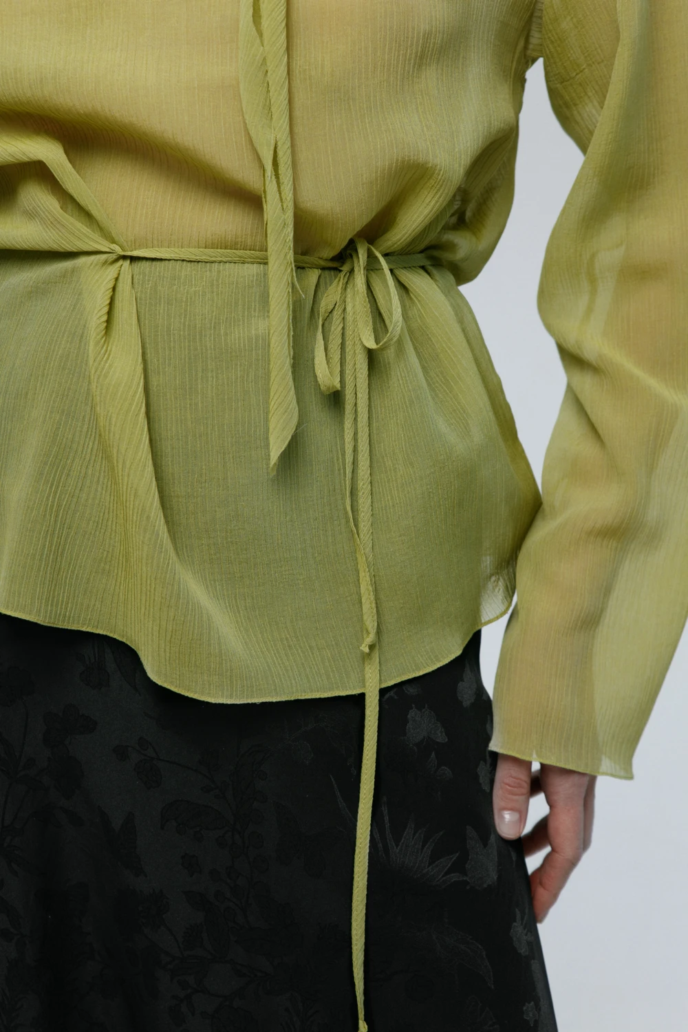 Лонгслив Dana (Цвет Салатовый, Размер 44/S, Состав 70% хлопок, 30% шёлк)