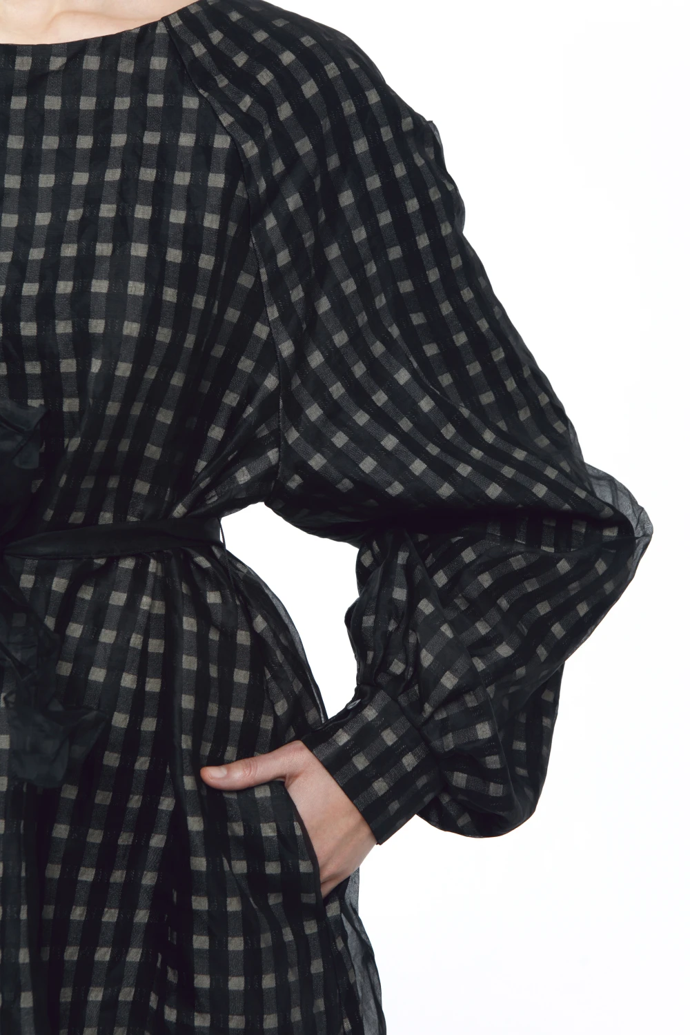 Платье Sky ( Цвет Чёрный в золотую клетку )