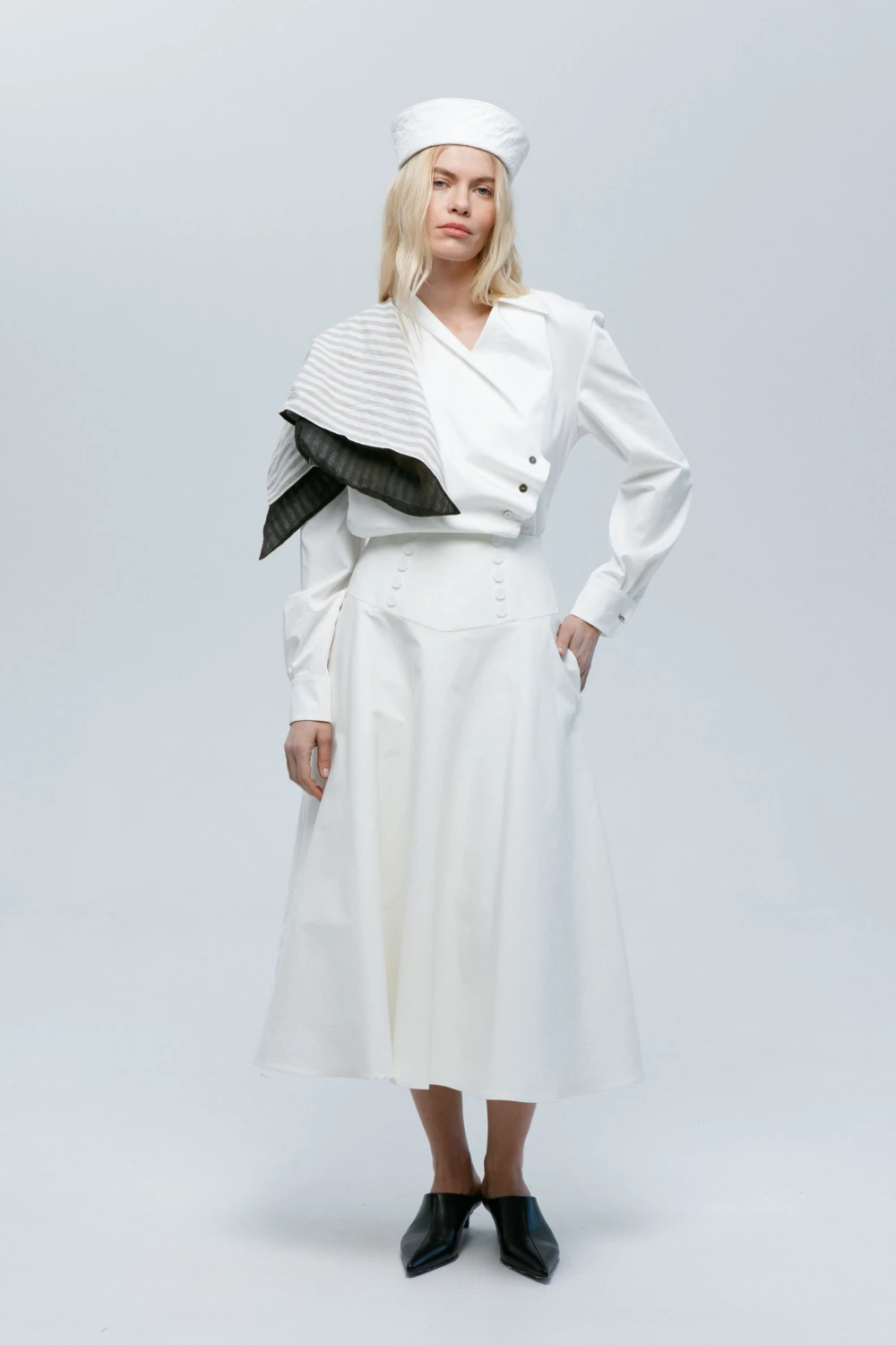 Юбка Courage (Цвет Белый, Размер 44/S, Состав 100% хлопок)