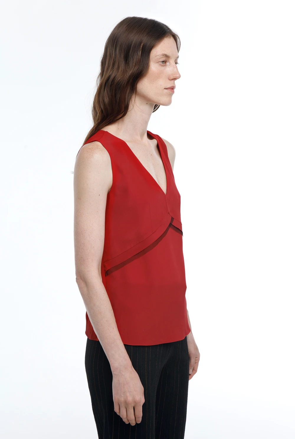 Топ Evening (Цвет Красный, Размер 44/S, Состав 67%  Ацетат, 33% Шелк)