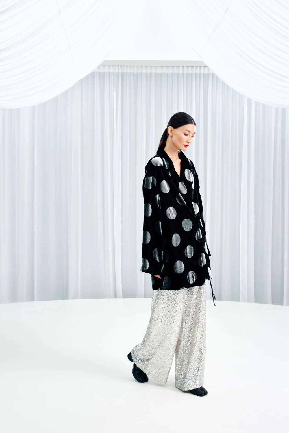 Брюки Move slowly pants ( Цвет Серебряный )