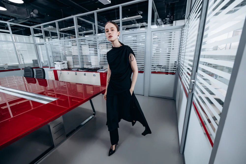 Юбка End of day (Цвет Чёрный, Размер 44/S, Состав 63% Полиэстер ,27% Вискоза ,7% хлопок ,3% Эластан)