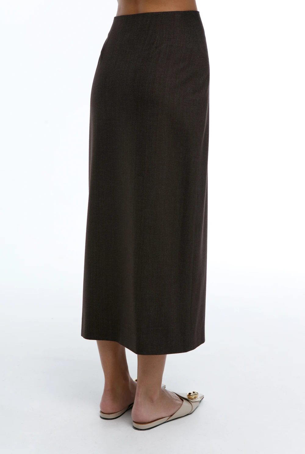 Юбка Noble (Цвет Коричневый, Размер 44/S, Состав 67% Полиэстер, 29% Вискоза, 4% Эластан)