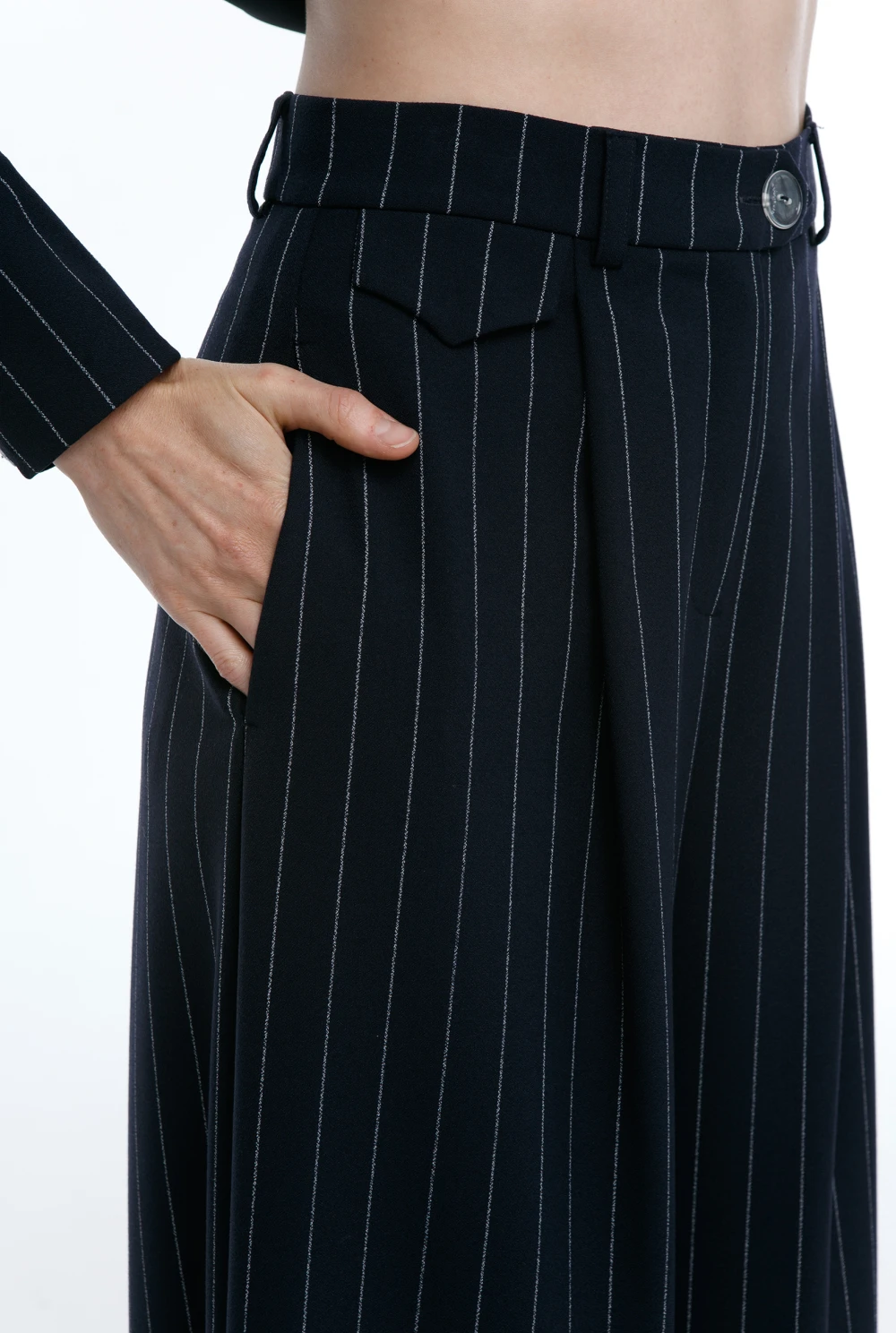 Брюки Time management ( Цвет Синий в полоску )