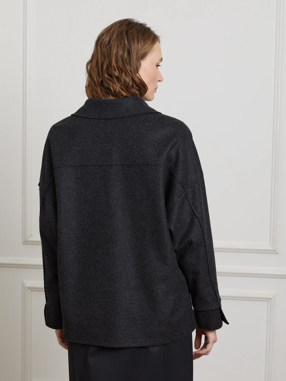 Куртка Vardi (Цвет Чёрный меланж, Размер S, Состав 75% шерсть, 25% акрил)