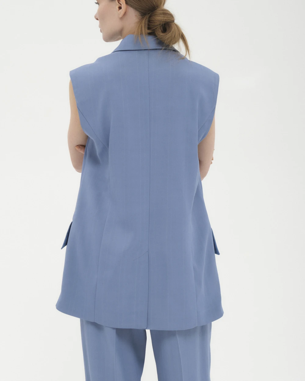 Жилет Sibil (Цвет Голубой, Размер 48/L, Состав 86% вискоза, 14% шерсть)