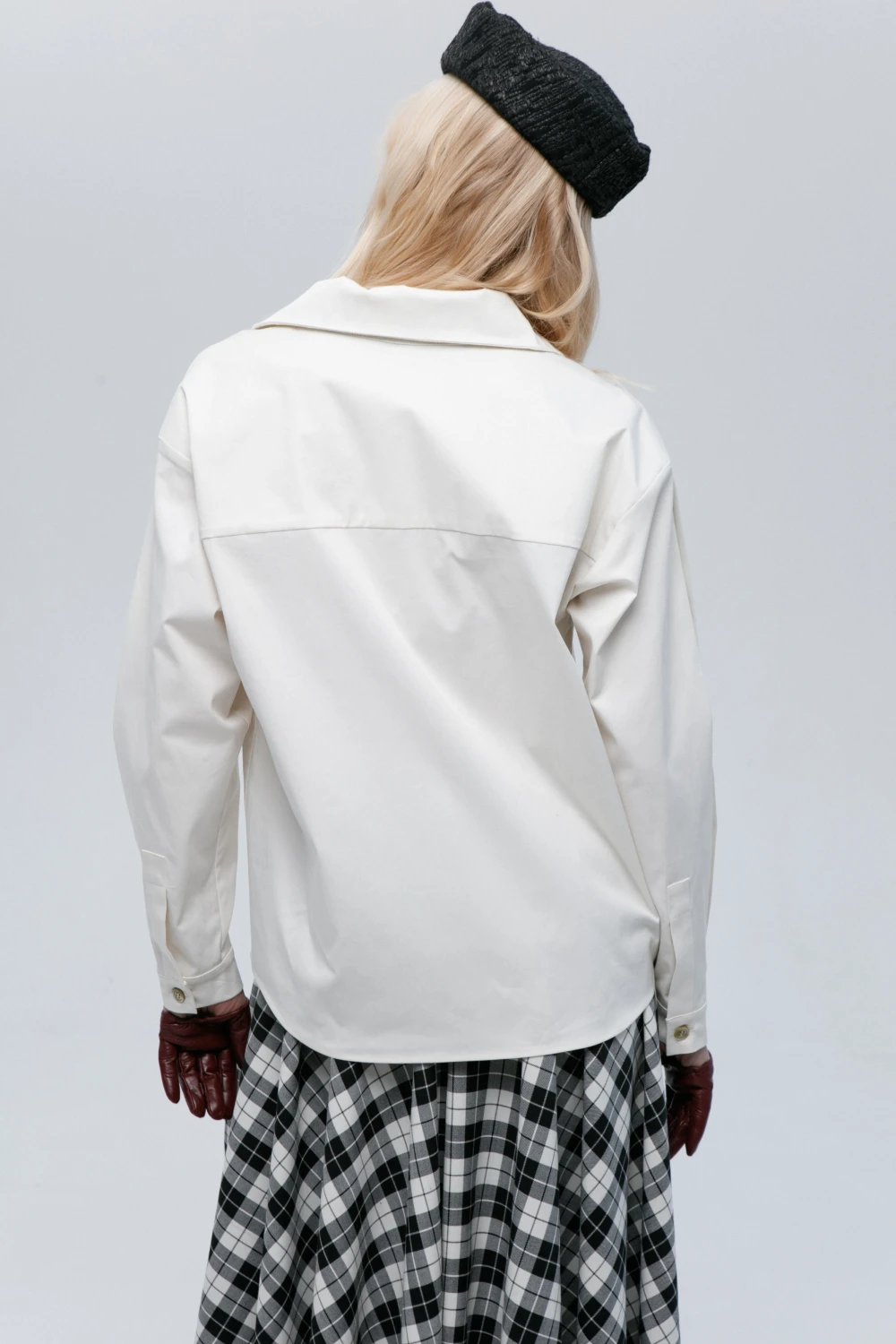 Рубашка Ladno (Цвет Молочный, Размер 44/S, Состав 97% хлопок, 3% эластан)