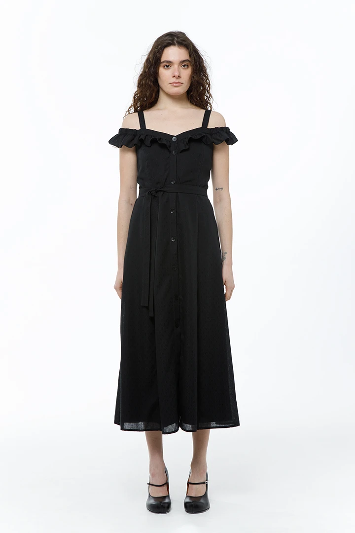 Платье Queen (Цвет Чёрный, Размер 44/S, Состав 80% полиэстер, 20% хлопок)