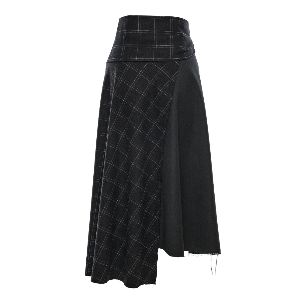 Юбка B2B ( Цвет Тёмно-синий в клетку  )