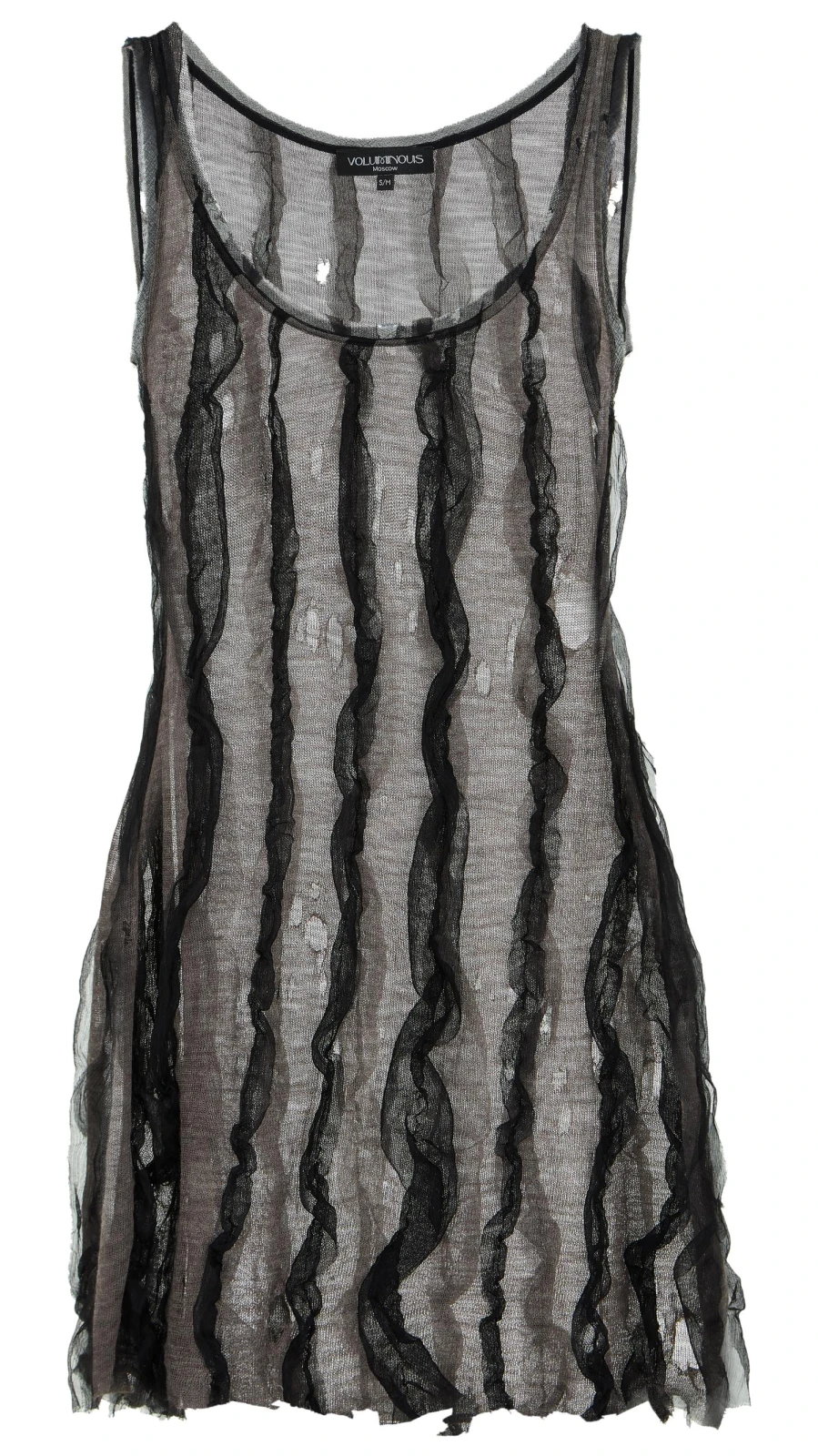 Майка Three ( Цвет Серый с чёрным )