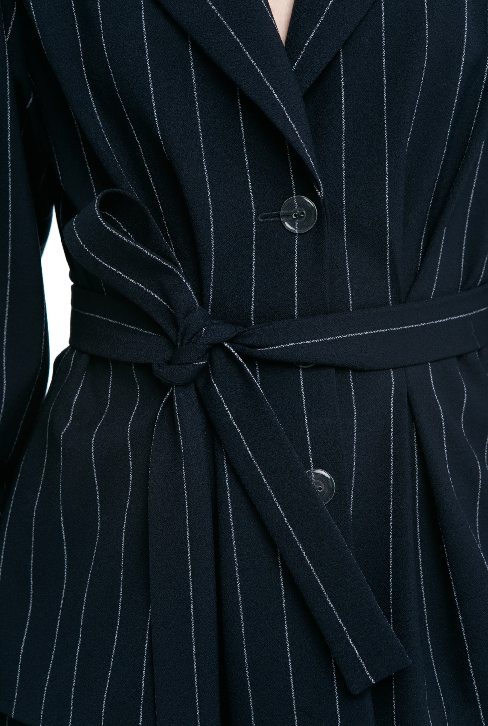 Жакет Highbland (Цвет Синий в полоску, Размер 44/S, Состав 67% Полиэстер, 29% Вискоза, 4% Эластан)