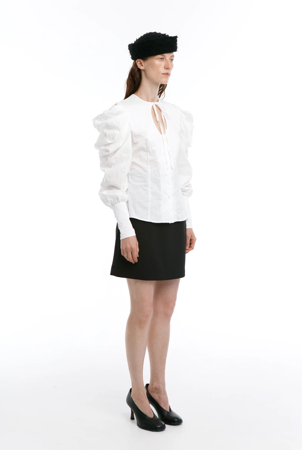 Блузка Nepman's Wife (Цвет Белый, Размер 44/S, Состав 65% хлопок, 35% полиэстер)