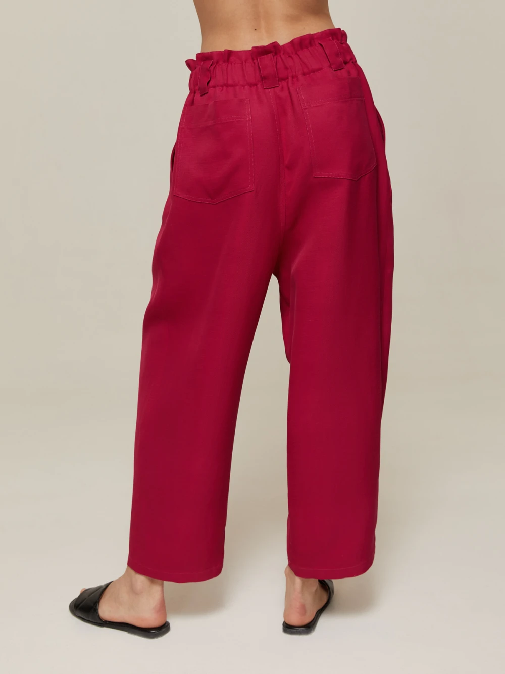 Брюки Vero (Цвет Малиновый, Размер XS, Состав 100% вискоза)