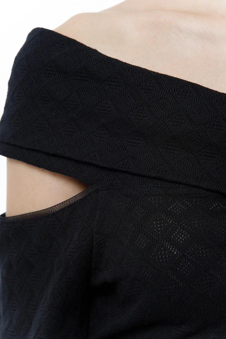 Топ Renaissance (Цвет Чёрный, Размер 44/S, Состав 100% хлопок)