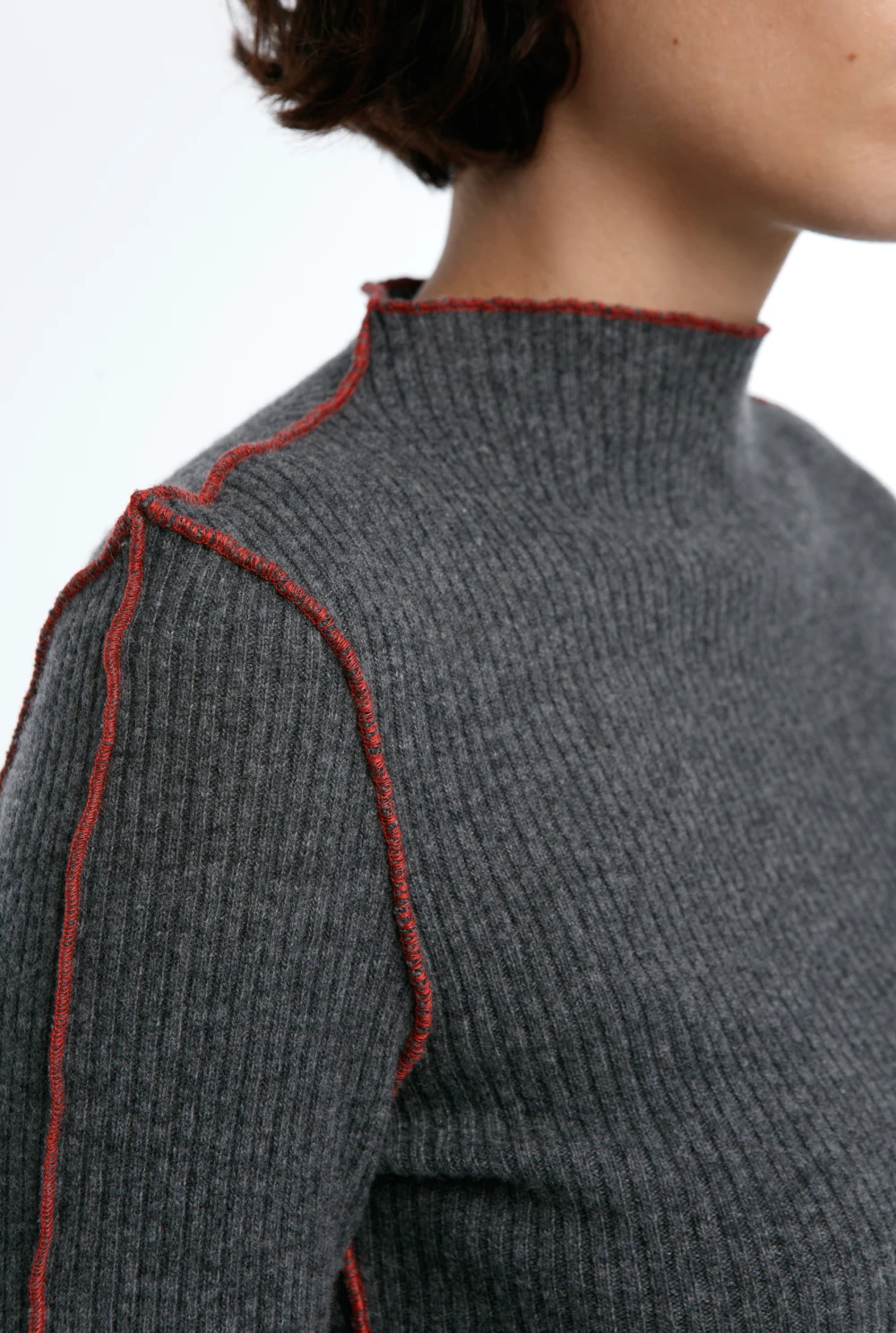 Лонгслив Fortune (Цвет Серый, Размер 44/S, Состав 80% шерсть, 20% полиамид)