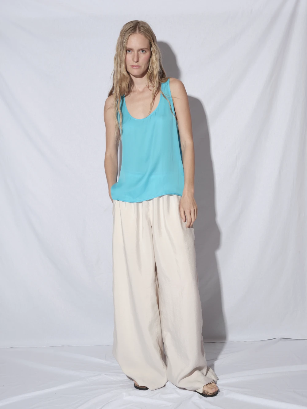 Топ Ruza (Цвет Голубой, Размер S, Состав 65% купро, 35% вискоза)