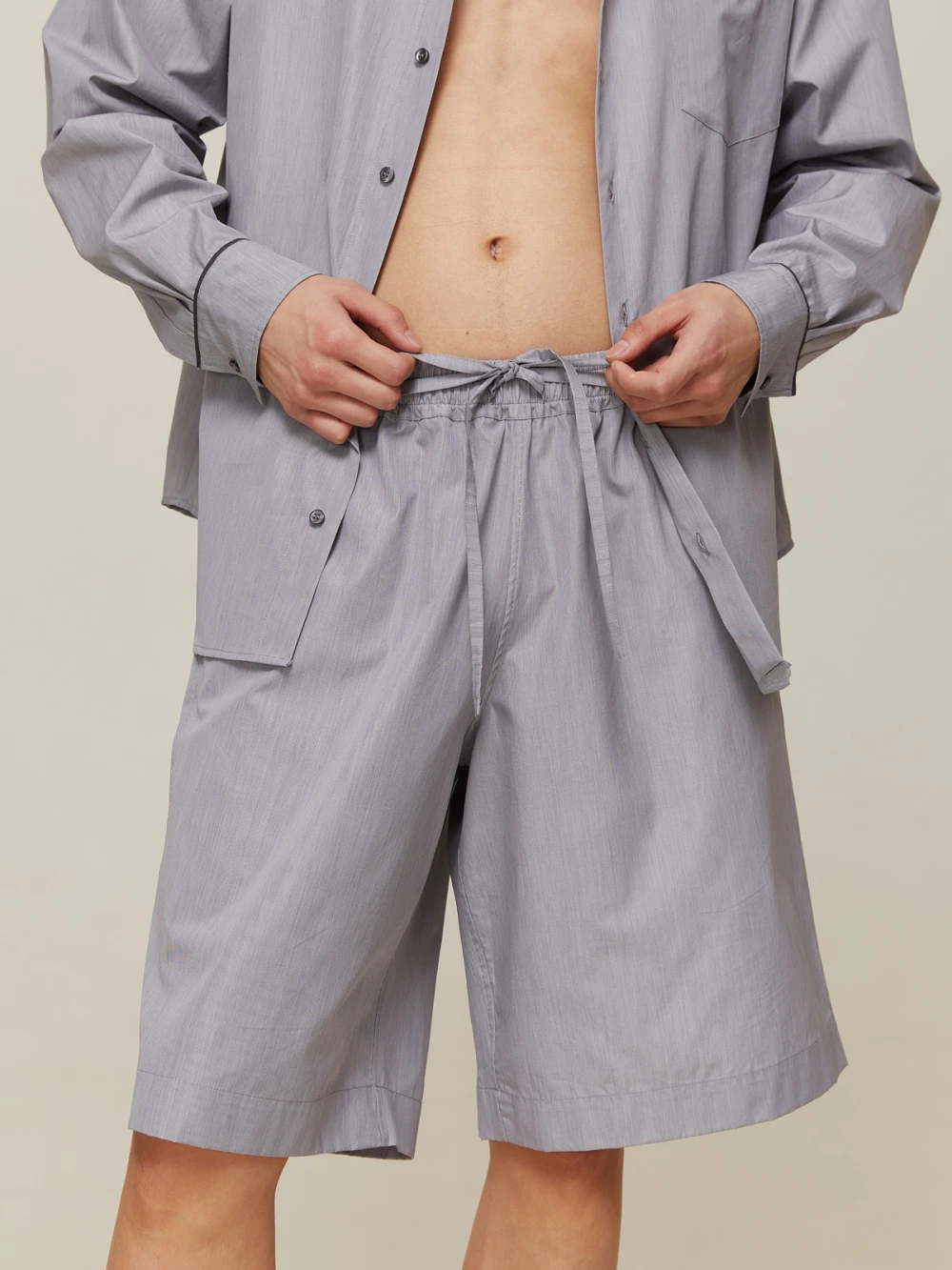 Пижама мужская Aries (Цвет Стальной, Размер L, Состав 100% хлопок)