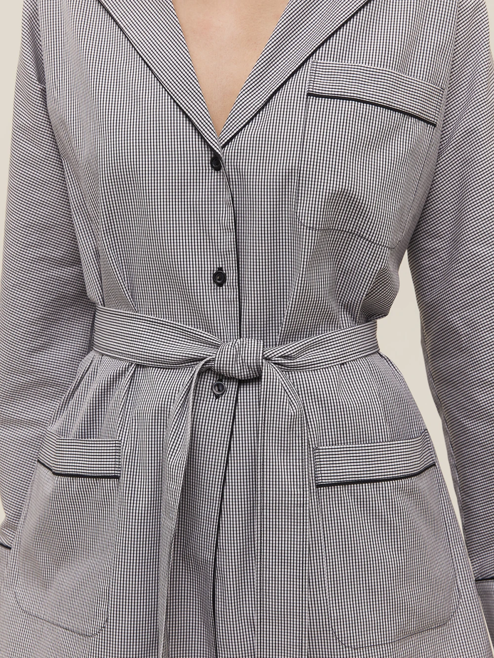 Костюм Aysha (Цвет Чёрно-белый в клетку, Размер S, Состав 100% хлопок)