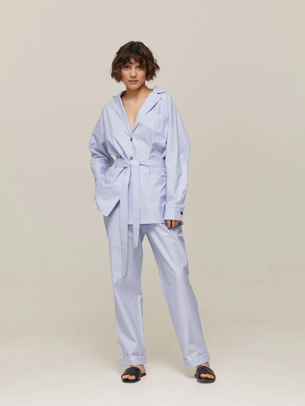 Костюм Aysha ( Цвет Светло-голубой с узором )